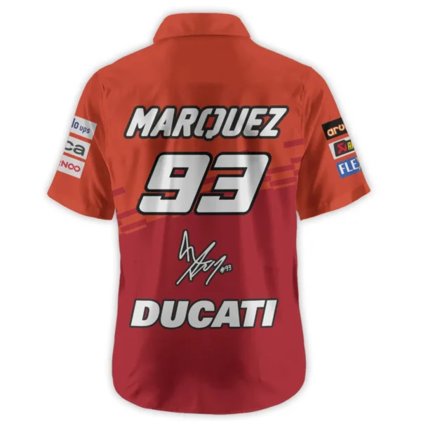Marc Márquez Ducati Lenovo Team Exclusive Logo Hawaiian Shirt QTVAGP060625A4DUC-HW - Image 3