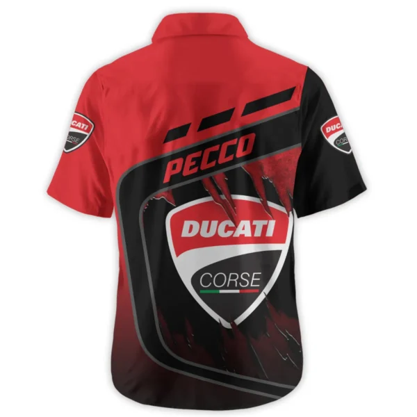 Francesco Bagnaia Ducati Lenovo Team Exclusive Logo Hawaiian Shirt QTVAGP060625A7DUC-HW - Image 3