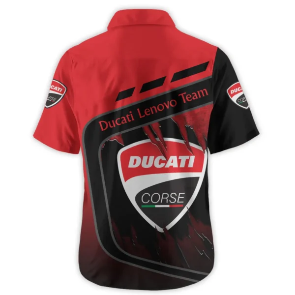 Ducati Lenovo Team Exclusive Logo Hawaiian Shirt QTVAGP060625A8DUC-HW - Image 3