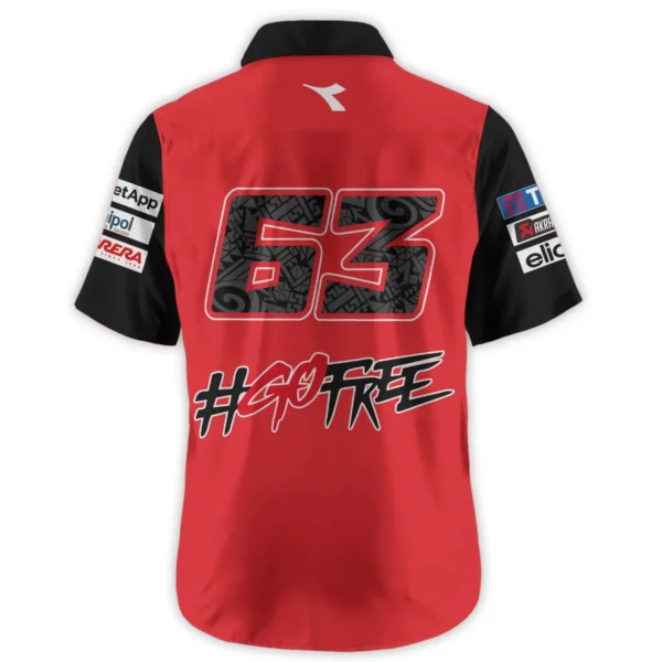 Francesco Bagnaia Ducati Lenovo Team Exclusive Logo Hawaiian Shirt QTVAGP110625A13DUC-HW - Image 3