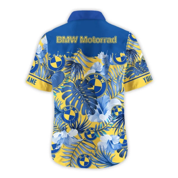 BMW Motorrad Exclusive Logo Hawaian Shirt QTVA210425HW03BMW - Yeallow - Image 3