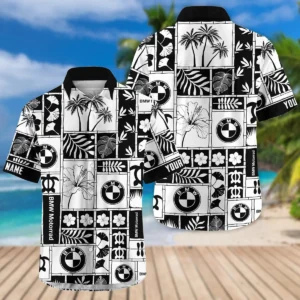 BMW Motorrad Exclusive Logo Hawaian Shirt QTVA150425HWBMW - Black