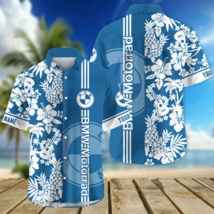 BMW Motorrad Exclusive Logo Hawaian Shirt QTVA160425HW02BMW - Dark Blue