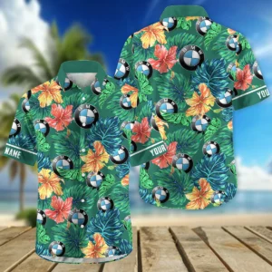 Triumph Motorcycles Exclusive Logo Hawaian Shirt QTVA220425HW04BMW - Deep Green