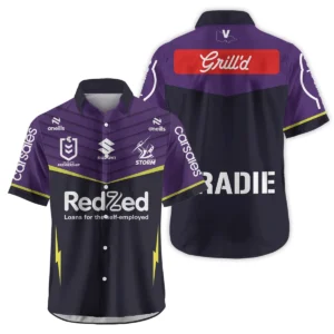 Melbourne Storm NRL Exclusive Logo Hawaiian Shirt QTVA050625NRL01MEL-HW