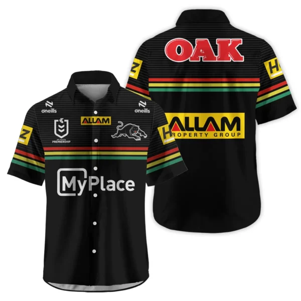Penrith Panthers NRL Exclusive Logo Hawaiian Shirt QTVA050625NRL01PEN-HW