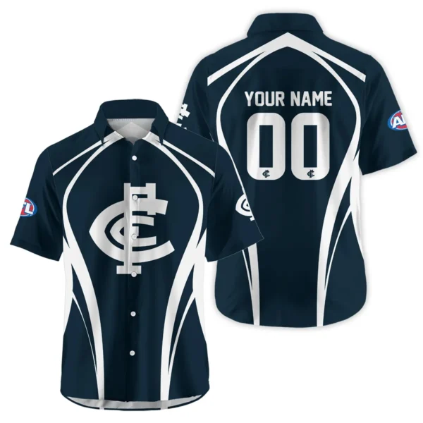 Carlton Blues AFL Exclusive Logo Hawaiian Shirt QTVA250625AFL03CARL-HW
