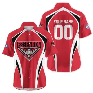 Essendon Bombers AFL Exclusive Logo Hawaiian Shirt QTVA250625AFL03ESS-HW