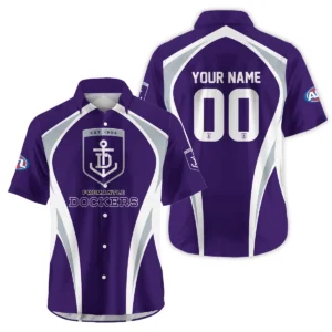 Fremantle Dockers AFL Exclusive Logo Hawaiian Shirt QTVA250625AFL03FRE-HW