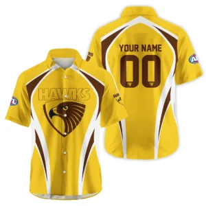 Hawthorn Hawks AFL Exclusive Logo Hawaiian Shirt QTVA250625AFL03HAW-HW