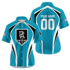 Port Adelaide Power AFL Exclusive Logo Hawaiian Shirt QTVA250625AFL03PORT-HW