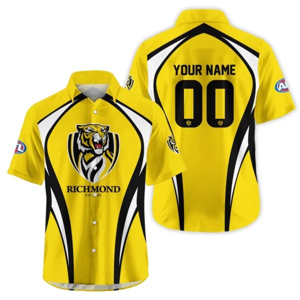 Richmond Tigers AFL Exclusive Logo Hawaiian Shirt QTVA250625AFL03RICH-HW