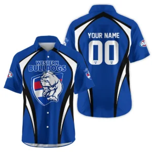 Western Bulldogs AFL Exclusive Logo Hawaiian Shirt QTVA250625AFL03WB-HW