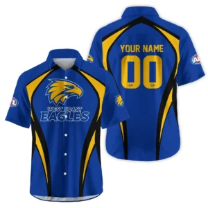 West Coast Eagles AFL Exclusive Logo Hawaiian Shirt QTVA250625AFL03WCE-HW