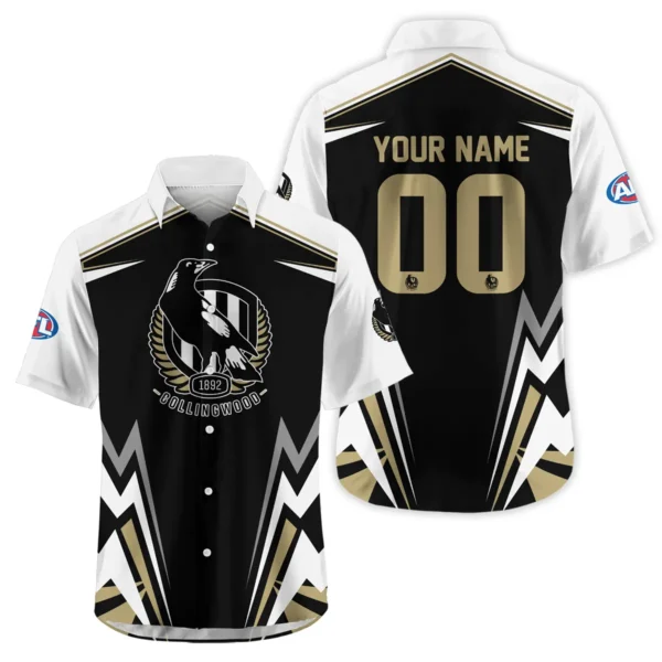 Collingwood Magpies AFL Exclusive Logo Hawaiian Shirt QTVA270625AFL04COLL-HW