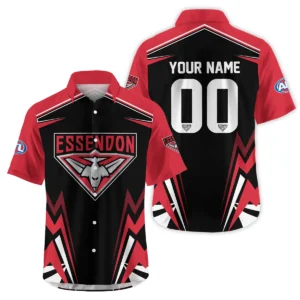 Essendon Bombers AFL Exclusive Logo Hawaiian Shirt QTVA270625AFL04ESS-HW