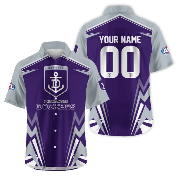 Fremantle Dockers AFL Exclusive Logo Hawaiian Shirt QTVA270625AFL04FRE-HW