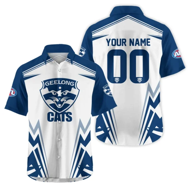 Geelong Cats AFL Exclusive Logo Hawaiian Shirt QTVA270625AFL04GEEL-HW