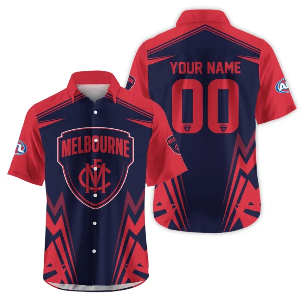 Melbourne Demons AFL Exclusive Logo Hawaiian Shirt QTVA270625AFL04MELB-HW