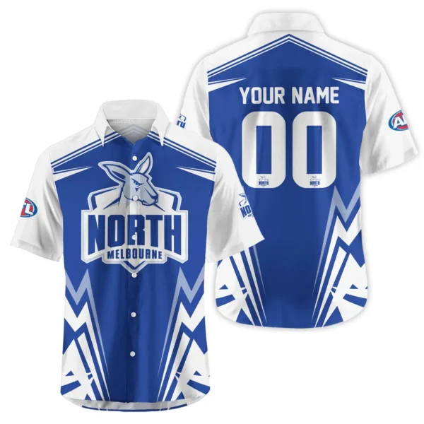 North Melbourne Kangaroos AFL Exclusive Logo Hawaiian Shirt QTVA270625AFL04NMFC-HW