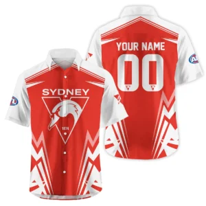 Sydney Swans AFL Exclusive Logo Hawaiian Shirt QTVA270625AFL04SYD-HW