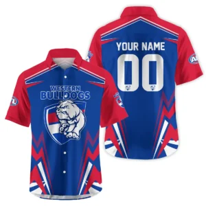 Western Bulldogs AFL Exclusive Logo Hawaiian Shirt QTVA270625AFL04WB-HW