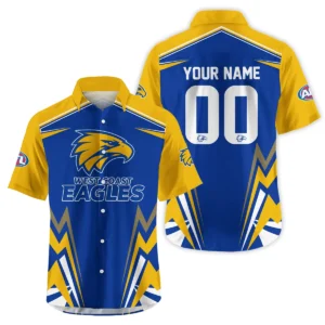 West Coast Eagles AFL Exclusive Logo Hawaiian Shirt QTVA270625AFL04WCE-HW