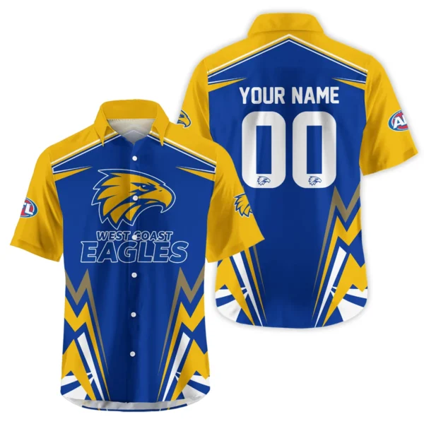West Coast Eagles AFL Exclusive Logo Hawaiian Shirt QTVA270625AFL04WCE-HW