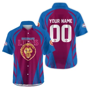 Brisbane Lions AFL Exclusive Logo Hawaiian Shirt QTVA280625AFL05BL-HW