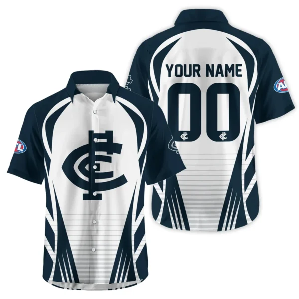 Carlton Blues AFL Exclusive Logo Hawaiian Shirt QTVA280625AFL05CARL-HW