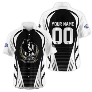 Collingwood Magpies AFL Exclusive Logo Hawaiian Shirt QTVA280625AFL05COLL-HW