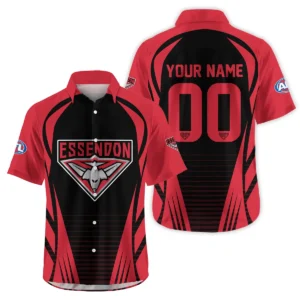 Essendon Bombers AFL Exclusive Logo Hawaiian Shirt QTVA280625AFL05ESS-HW