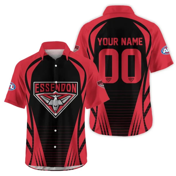 Essendon Bombers AFL Exclusive Logo Hawaiian Shirt QTVA280625AFL05ESS-HW