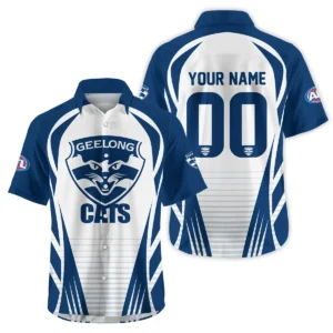 Geelong Cats AFL Exclusive Logo Hawaiian Shirt QTVA280625AFL05GEEL-HW