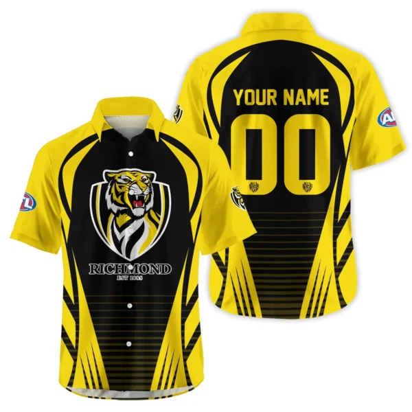 Richmond Tigers AFL Exclusive Logo Hawaiian Shirt QTVA280625AFL05RICH-HW