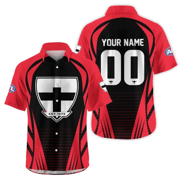 St Kilda Saints AFL Exclusive Logo Hawaiian Shirt QTVA280625AFL05STK-HW