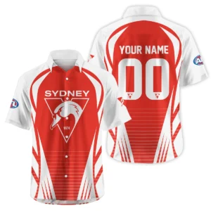Sydney Swans AFL Exclusive Logo Hawaiian Shirt QTVA280625AFL05SYD-HW