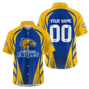 West Coast Eagles AFL Exclusive Logo Hawaiian Shirt QTVA280625AFL05WCE-HW