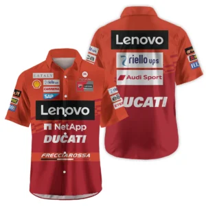 Ducati Lenovo Team Exclusive Logo Hawaiian Shirt QTVAGP060625A2DUC-HW