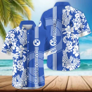 BMW Motorrad Exclusive Logo Hawaian Shirt QTVA160425HW02BMW - Royal Blue