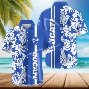 Ducati Exclusive Logo Hawaian Shirt QTVA160425HW02DUC - Royal Blue