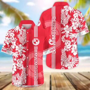 BMW Motorrad Exclusive Logo Hawaian Shirt QTVA160425HW02BMW - Red