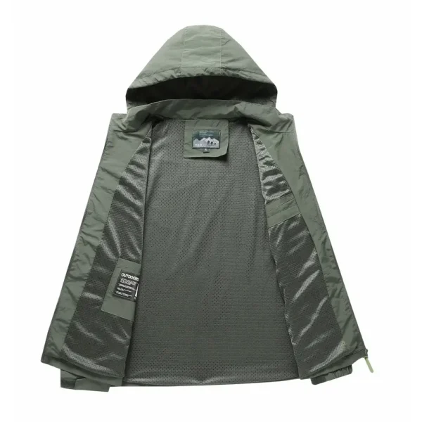 Volkswagen Amarok Exclusive Logo Waterproof Outdoor Jacket QTUT170525A2VA - Army Green - Image 6