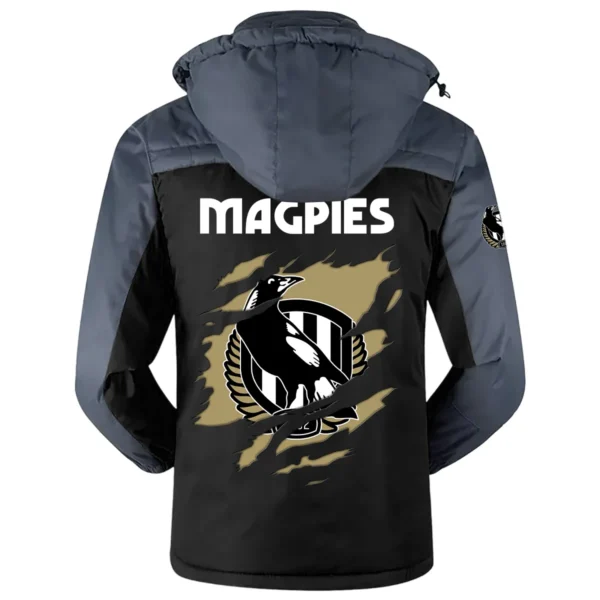 Collingwood Magpies Exclusive Logo Plush Charging Suit AFL QTVA230625AFL01COLL - Black - Image 3
