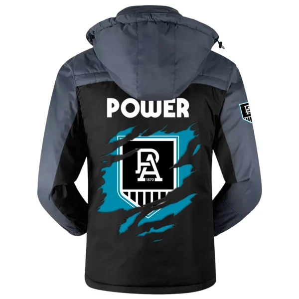 Port Adelaide Power Exclusive Logo Plush Charging Suit AFL QTVA230625AFL01PORT - Black - Image 3