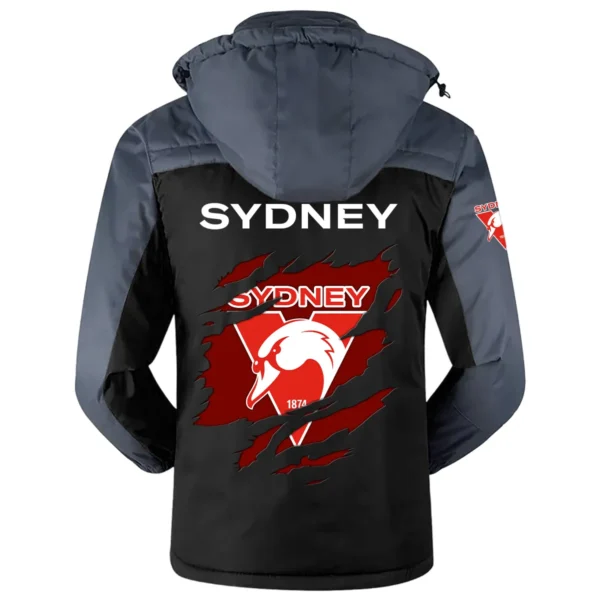 Sydney Swans Exclusive Logo Plush Charging Suit AFL QTVA230625AFL01SYD - Black - Image 3