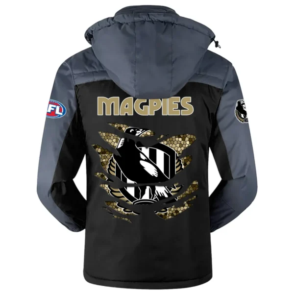 Collingwood Magpies Exclusive Logo Plush Charging Suit AFL QTVA240625AFL02COLL - Black - Image 3