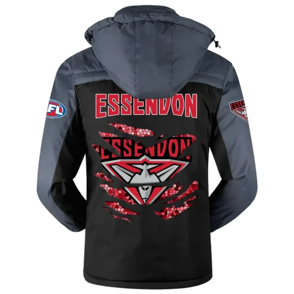 Essendon Bombers Exclusive Logo Plush Charging Suit AFL QTVA240625AFL02ESS - Black - Image 3