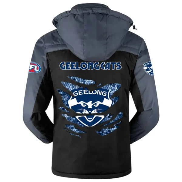 Geelong Cats Exclusive Logo Plush Charging Suit AFL QTVA240625AFL02GEEL - Black - Image 3