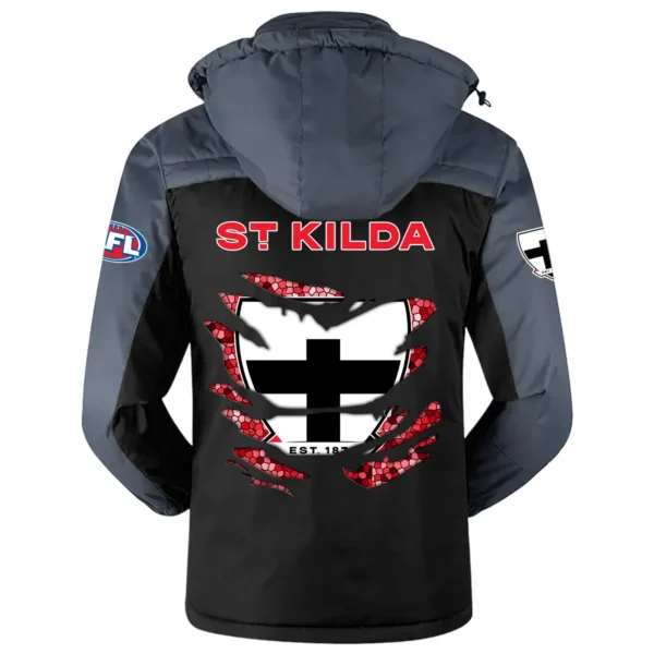 St Kilda Saints Exclusive Logo Plush Charging Suit AFL QTVA240625AFL02STK - Black - Image 3